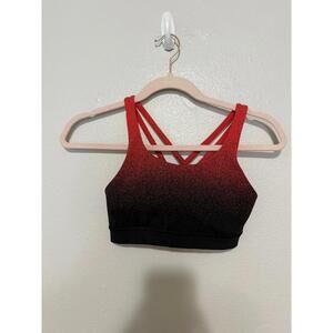 Lululemon energy bra color way is ombré speckle stop jacquard EB black thermal